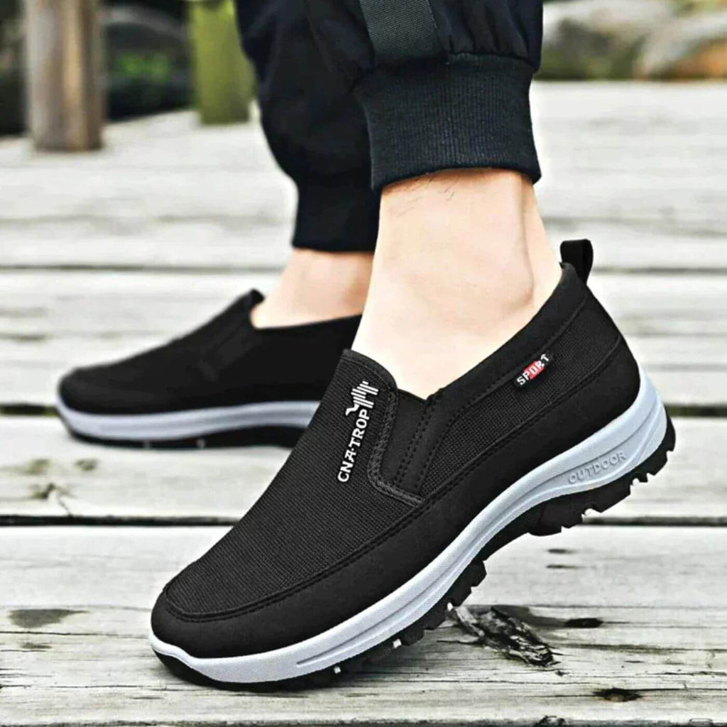 Ortopædiske Vandresko til Herrer med Ergonomisk Støtte | Stødabsorberende Slip-on Komfortsko