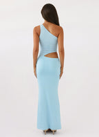 Lang One-Shoulder Maxi Kjole med Cut-Out | Dimissions- & Sommerkjole