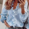 Enola | Feminin Bluse med Legende Flæser