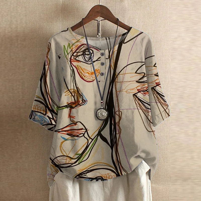 Anya | Retro-inspireret Bluse