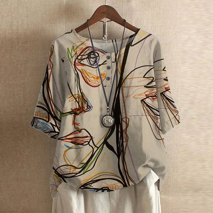 Anya | Retro-inspireret Bluse