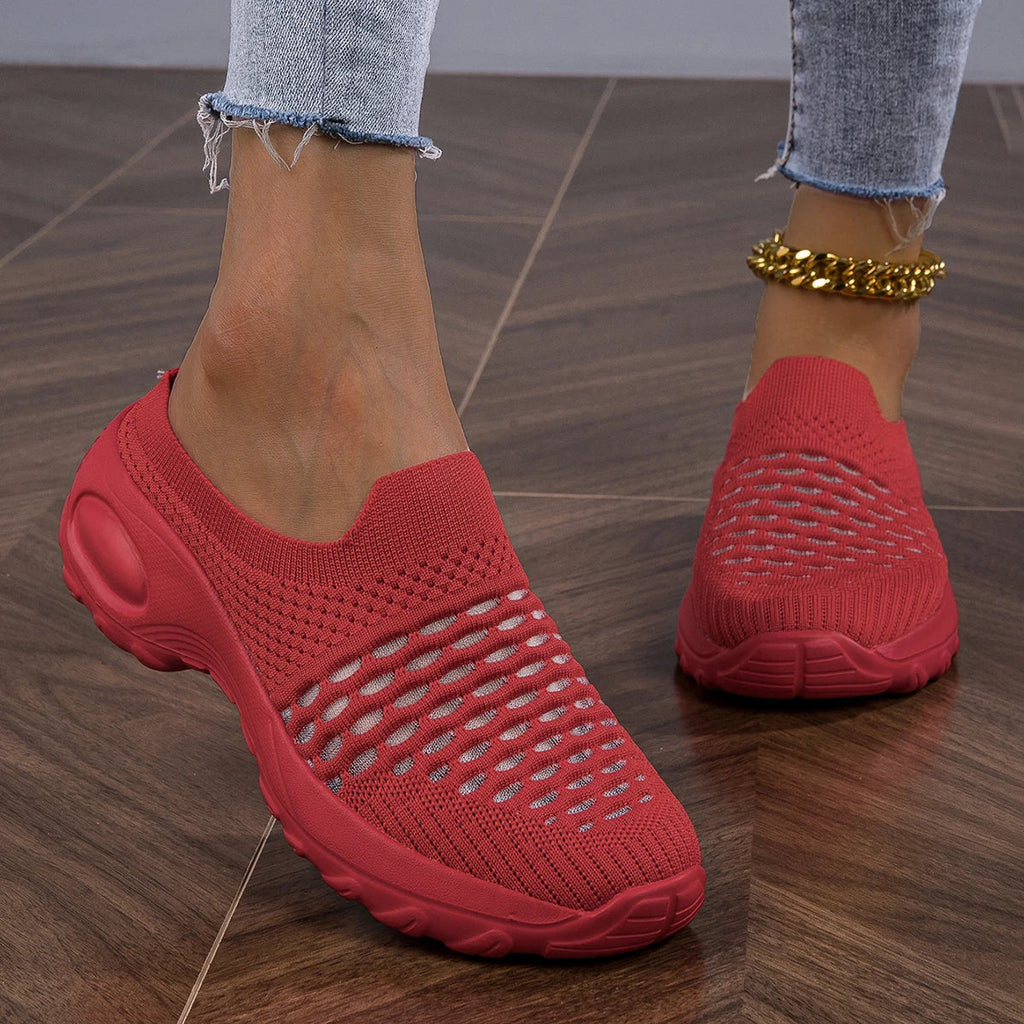 Ortopædiske Mesh Gå-Sko med Slip-On Design | Åndbare Komfort Hverdagssko