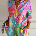 Terri | Farverig Bluse med Legende Print