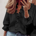 Enola | Feminin Bluse med Legende Flæser