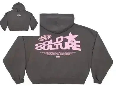 Oversized Cold Culture Hættetrøje med Rygtryk | Streetwear Hoodie & Grafisk Print