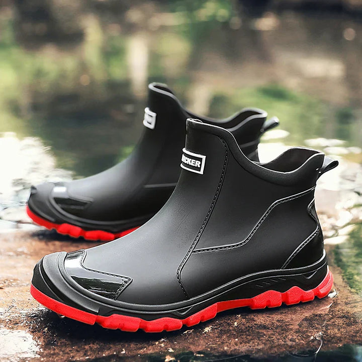 Herre Gummistøvler | Vandafvisende Udendørs — Robust Slip-On Terrænsko
