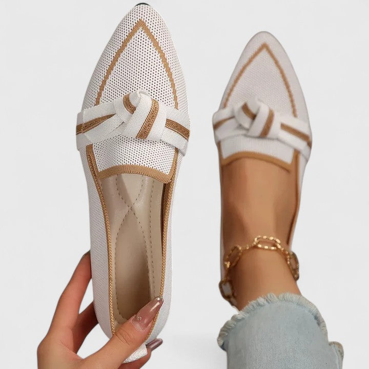 Ortopædiske Spidse Slip-On Loafers Flade Åndbare Mesh Casual Sko