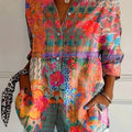Terri | Farverig Bluse med Legende Print