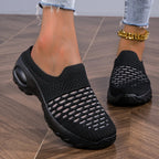 Ortopædiske Mesh Gå-Sko med Slip-On Design | Åndbare Komfort Hverdagssko