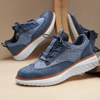 Chunky Hybrid Brogue Sneakers med Ribbet Kontrastsål | Snørebånd Hverdagssko