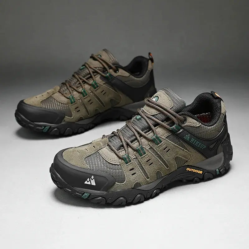 Premium Vandresko til Mænd med Ruskind & Lug-Sål | Outdoor Trekking Sko til Herre
