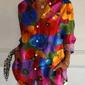 Terri | Farverig Bluse med Legende Print