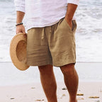 THYMORA | Casual Strandshorts i Hør til Mænd