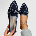 Ortopædiske Spidse Slip-On Loafers Flade Åndbare Mesh Casual Sko