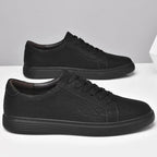 Lavskåret Ruskind Dress Sneakers med Snørebånd | Minimalistisk Kontor & Hverdagssko