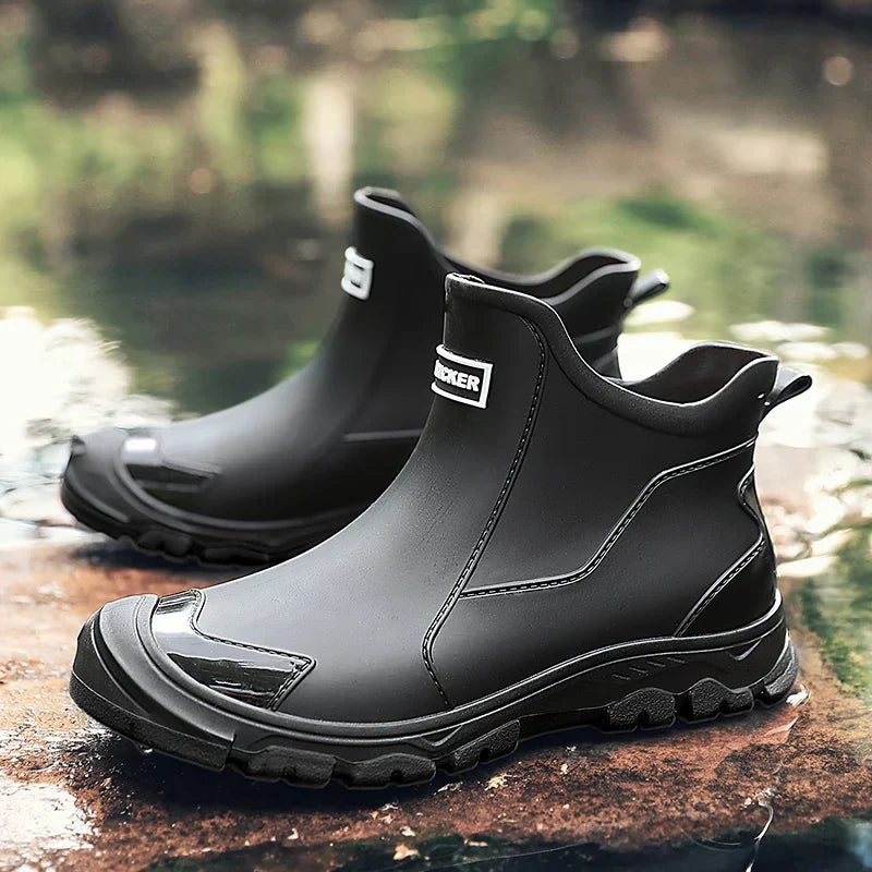Herre Gummistøvler | Vandafvisende Udendørs — Robust Slip-On Terrænsko
