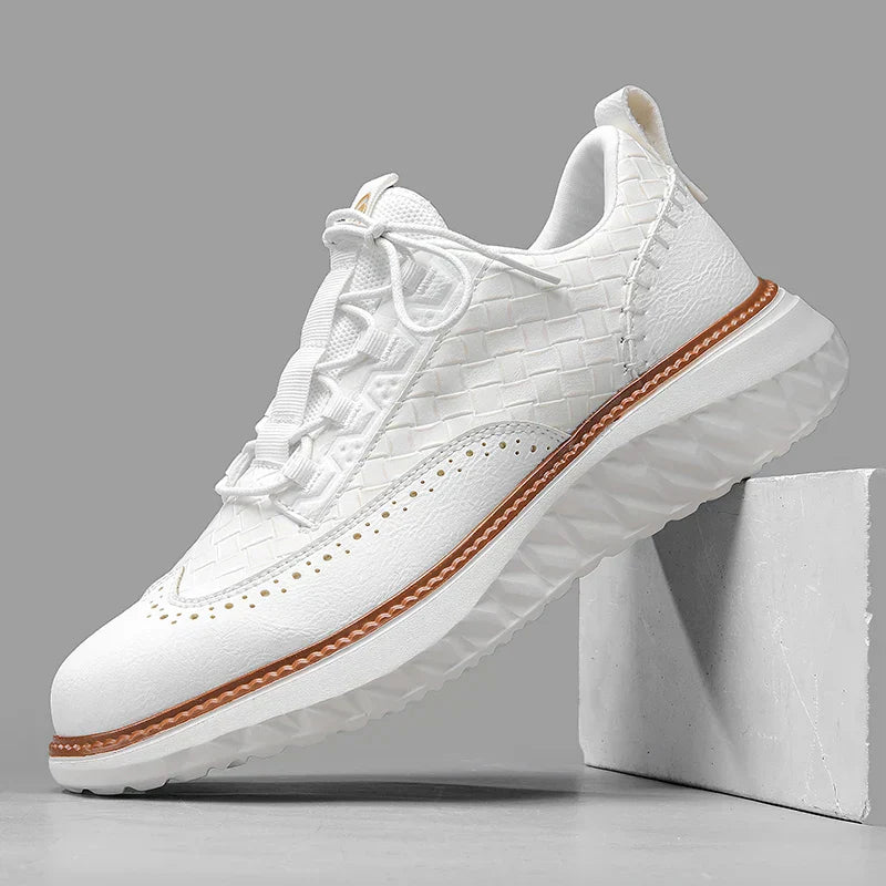 Chunky Hybrid Brogue Sneakers med Ribbet Kontrastsål | Snørebånd Hverdagssko