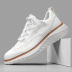 Chunky Hybrid Brogue Sneakers med Ribbet Kontrastsål | Snørebånd Hverdagssko