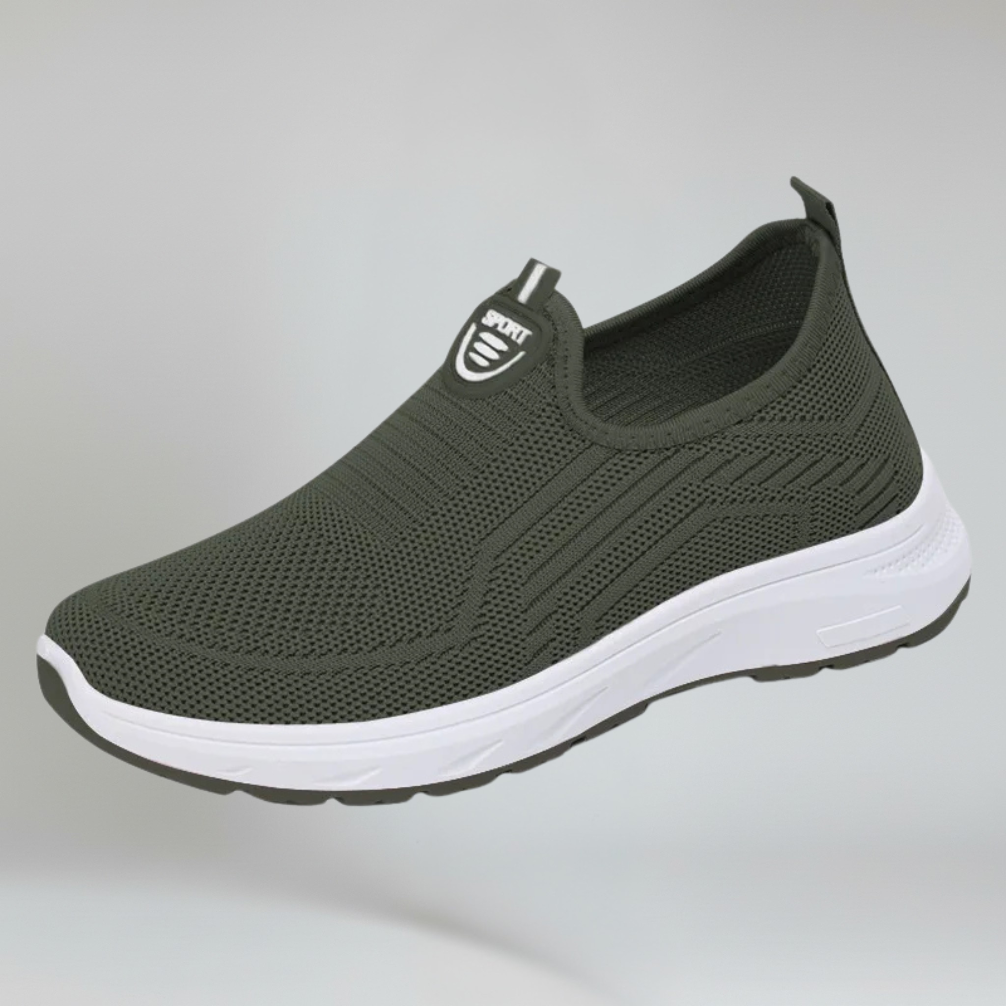 Kvinders Slip-On Gå-Sneakers med Åndbart Luftmesh og Gummisål