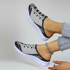 Kvinders Slip-On Gå Mules med Åndbart Air Mesh og Platform Gummisål