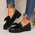 Loafers Dame med Sløjfe – Feminine Slip-On Sko i Lak & Mat