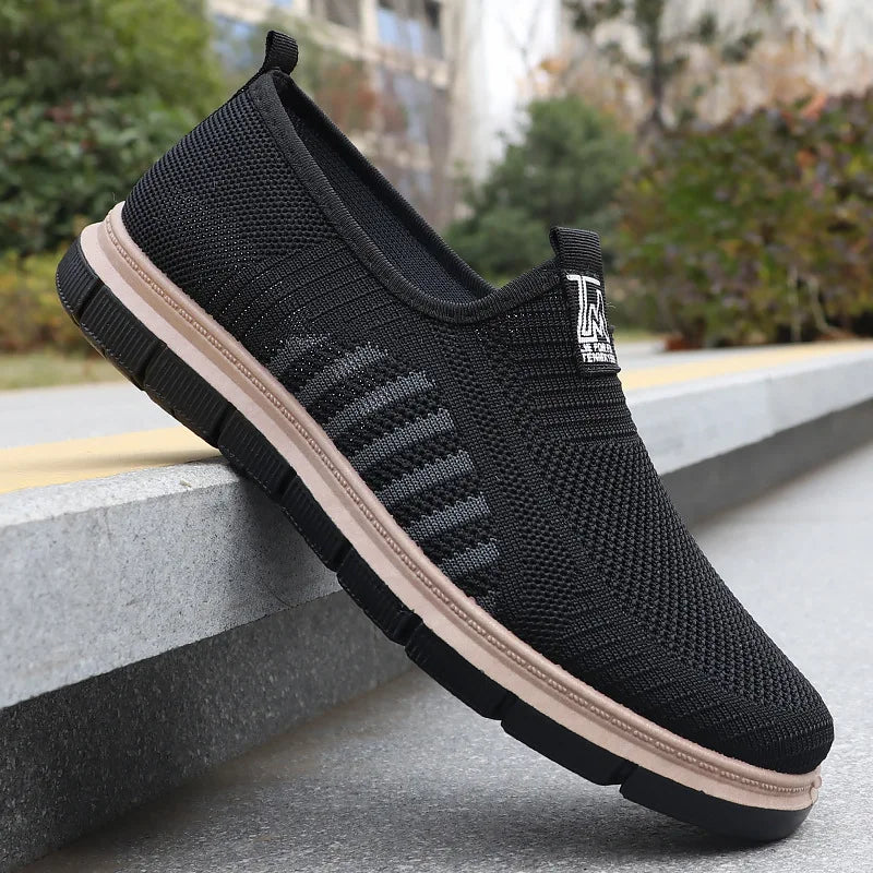Herresneakers med Mesh og Strikket Overdel
