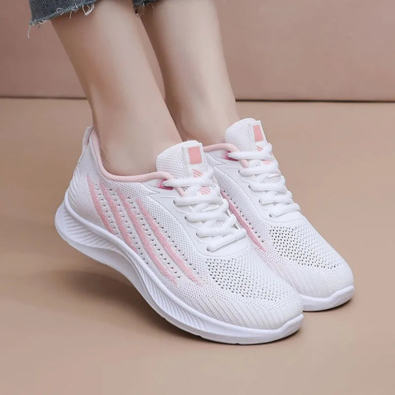 Ortopædiske Løbesneakers med Flyknit Mesh | Let Snørebånd Hverdagssko