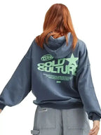 Oversized Cold Culture Hættetrøje med Rygtryk | Streetwear Hoodie & Grafisk Print