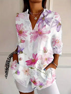 Terri | Farverig Bluse med Legende Print