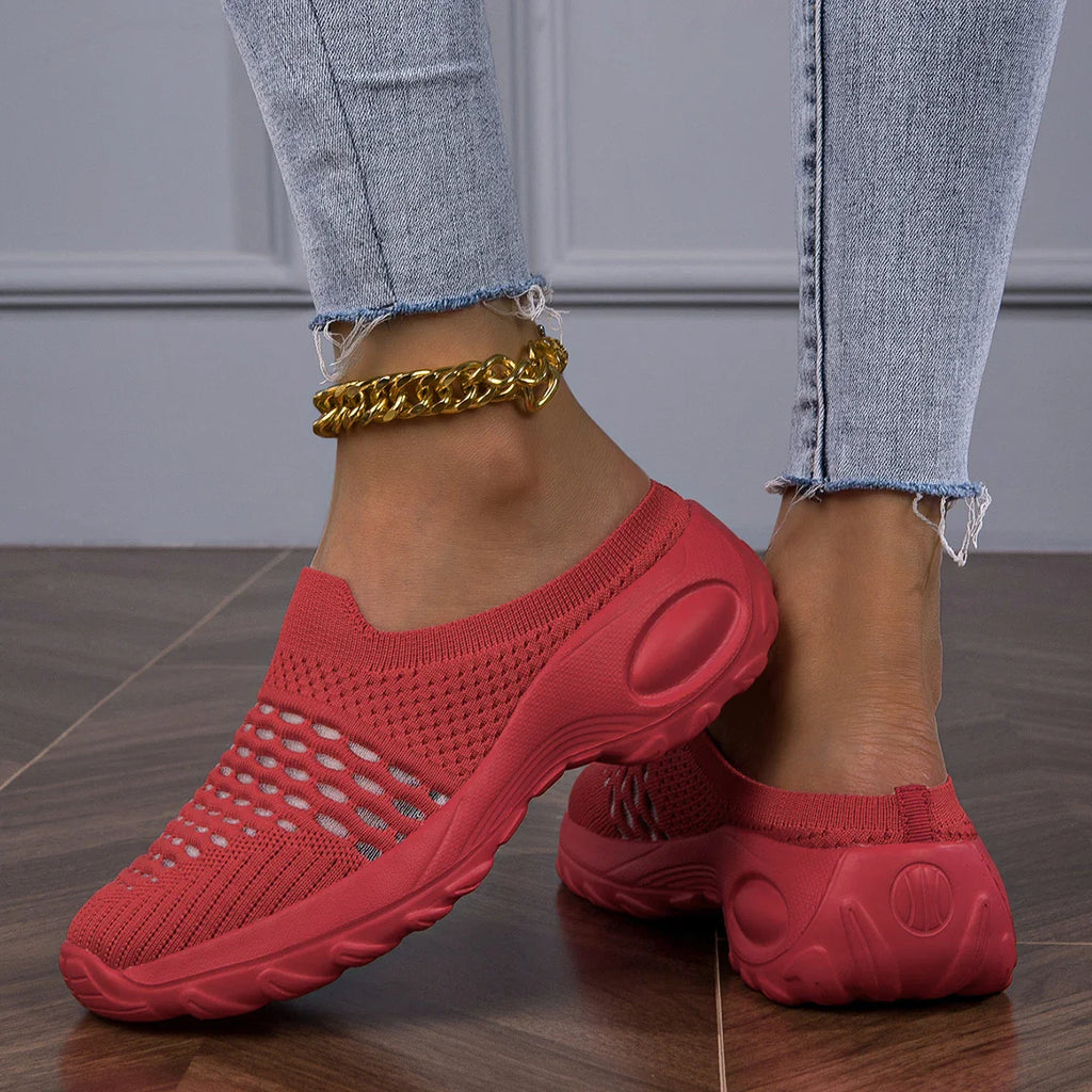 Ortopædiske Mesh Gå-Sko med Slip-On Design | Åndbare Komfort Hverdagssko
