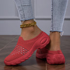 Ortopædiske Mesh Gå-Sko med Slip-On Design | Åndbare Komfort Hverdagssko