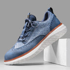 Chunky Hybrid Brogue Sneakers med Ribbet Kontrastsål | Snørebånd Hverdagssko