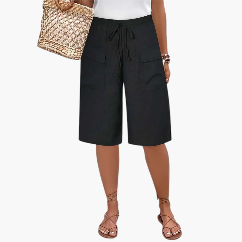 Kvinders Shorts med Elastisk Talje og Justerbar Snor