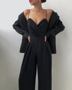 Dame Sexy Stropper Jumpsuit — Feminin & Flatterende