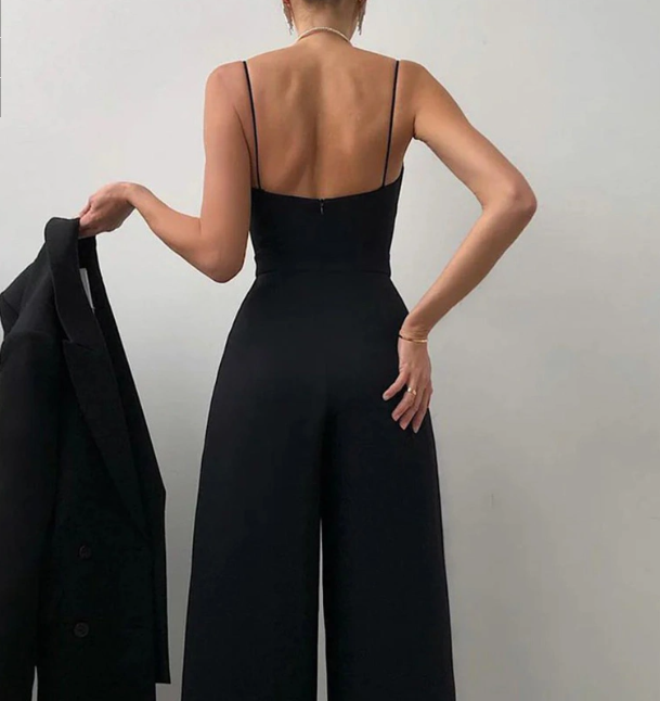 Dame Sexy Stropper Jumpsuit — Feminin & Flatterende