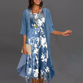 Blomstret Sommerkjole – Elegant Romantisk Stil