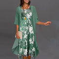 Blomstret Sommerkjole – Elegant Romantisk Stil