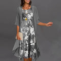 Blomstret Sommerkjole – Elegant Romantisk Stil