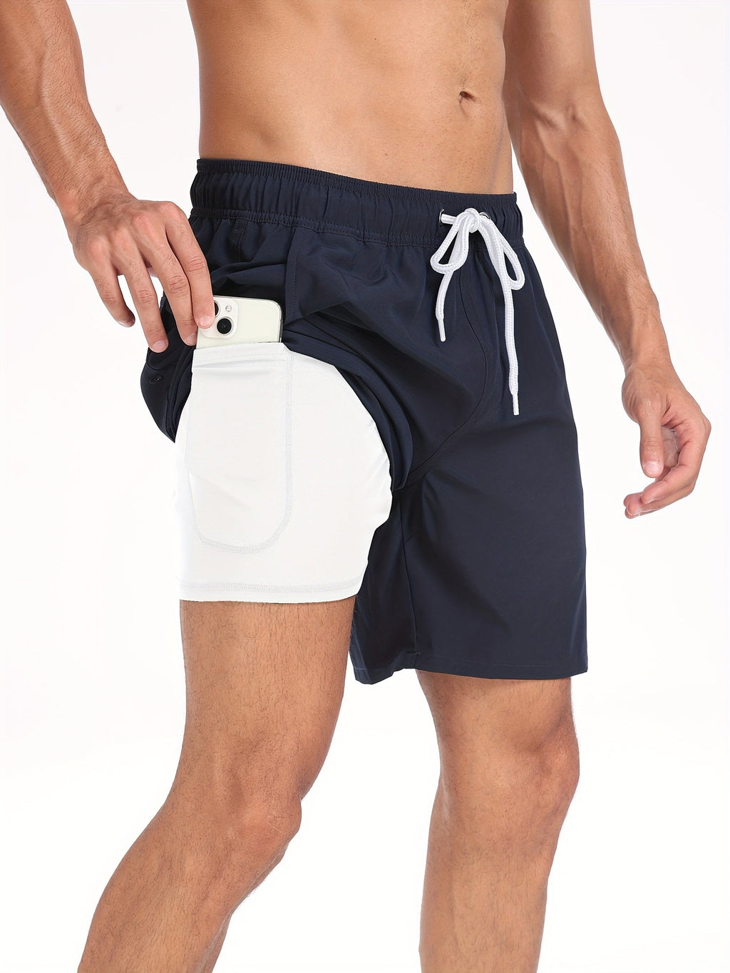 2-i-1 Badeshorts til Mænd med Indershorts | Hurtigtørrende Sportsshorts & Halo Shorts