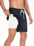 2-i-1 Badeshorts til Mænd med Indershorts | Hurtigtørrende Sportsshorts & Halo Shorts