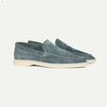 Ruskind Loafer Slip-On Lav Profil med Mokassin Syning og Fleksibel Gummisål