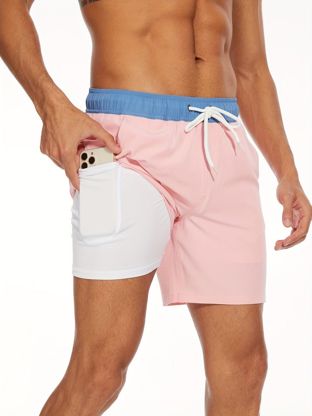 2-i-1 Badeshorts til Mænd med Indershorts | Hurtigtørrende Sportsshorts & Halo Shorts