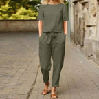 THYMORA | Stilfuldt Jumpsuit-sæt