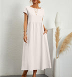 Dame Strand Sommerkjole Stilfuld, Let & Perfekt til Varme Dage
