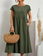 Dame Strand Sommerkjole Stilfuld, Let & Perfekt til Varme Dage