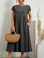 Dame Strand Sommerkjole Stilfuld, Let & Perfekt til Varme Dage