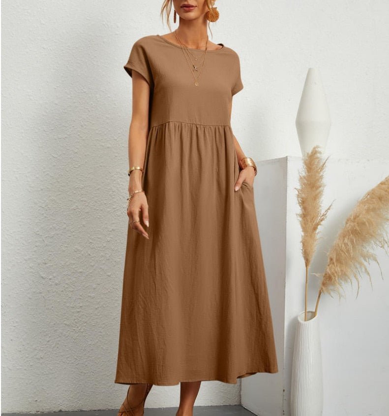 Dame Strand Sommerkjole Stilfuld, Let & Perfekt til Varme Dage