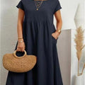 Dame Strand Sommerkjole Stilfuld, Let & Perfekt til Varme Dage