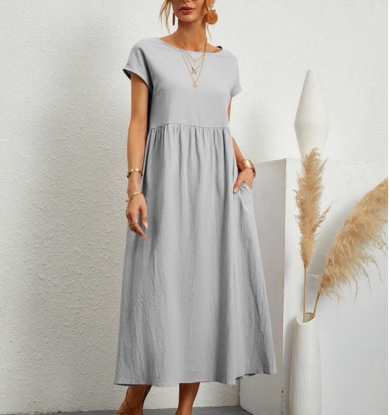 Dame Strand Sommerkjole Stilfuld, Let & Perfekt til Varme Dage