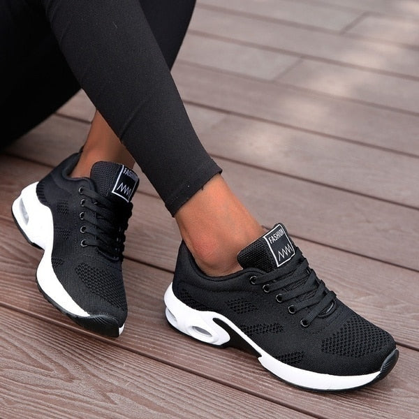 Ortopædiske Sneakers til Damer med Luftpude | Komfort Vandresko til Sundt Gåliv